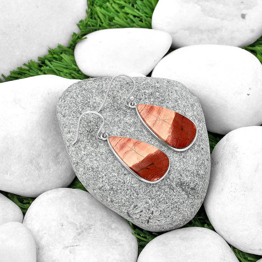 Natural Snake Skin Jasper Earrings E-1001 SDE68913