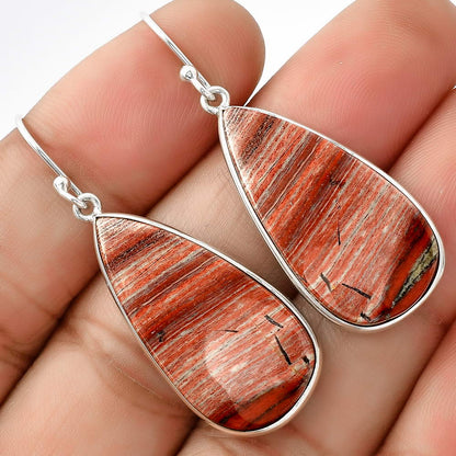 Natural Snake Skin Jasper Earrings E-1001 SDE68915