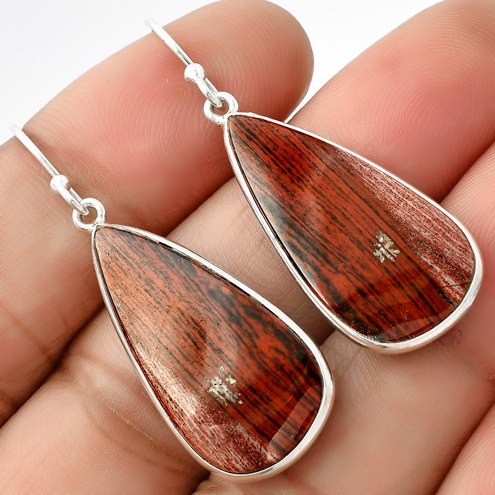 Natural Snake Skin Jasper Earrings E-1001 SDE68922