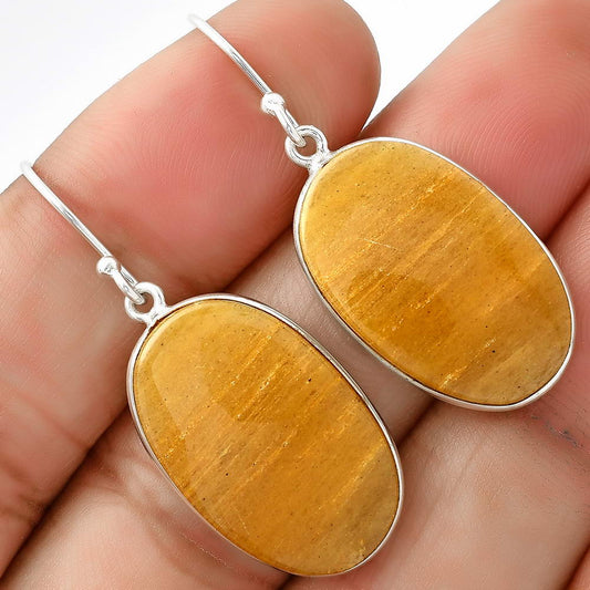 Natural Honey Aragonite Earrings E-1001 SDE69142