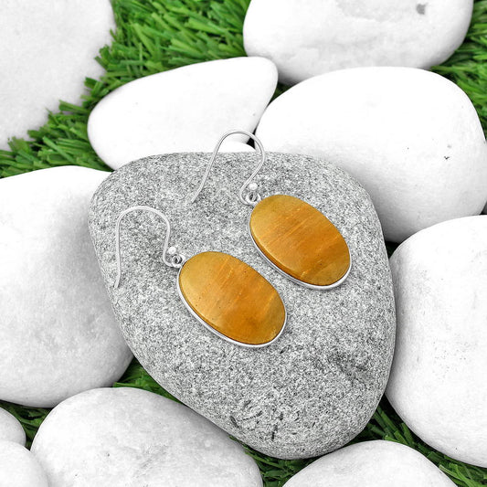 Natural Honey Aragonite Earrings E-1001 SDE69142