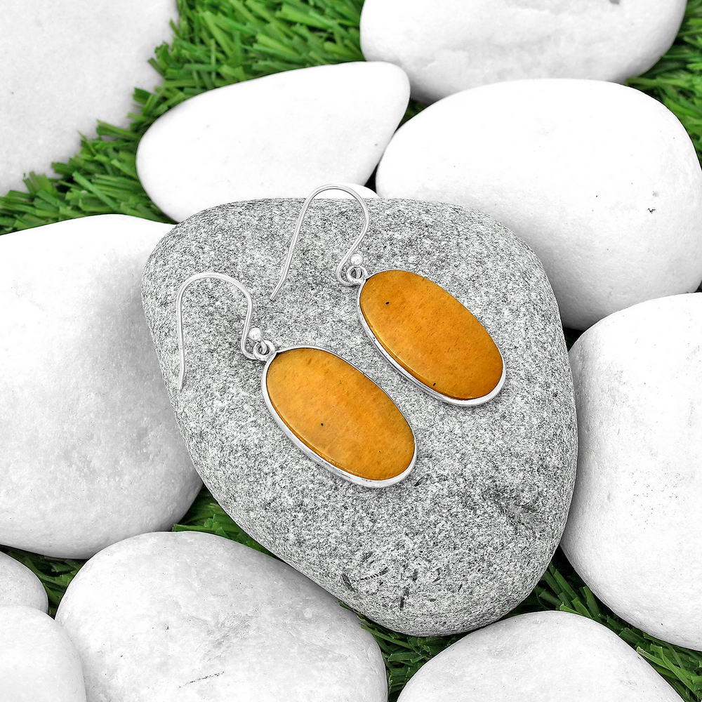 Natural Honey Aragonite Earrings E-1001 SDE69150