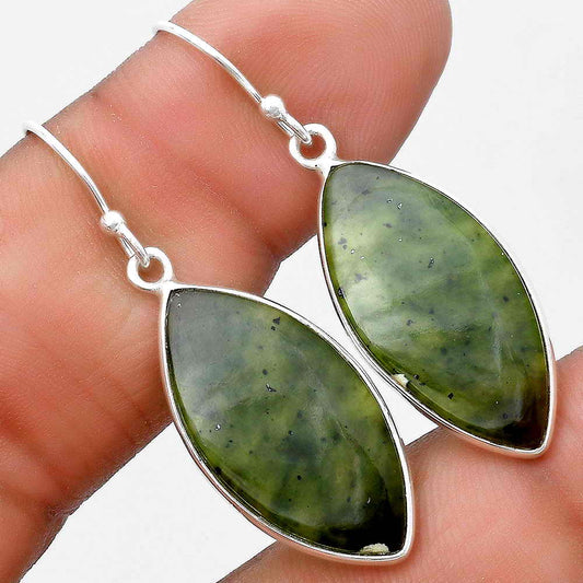 Natural Chrome Chalcedony Earrings E-1001 SDE69456
