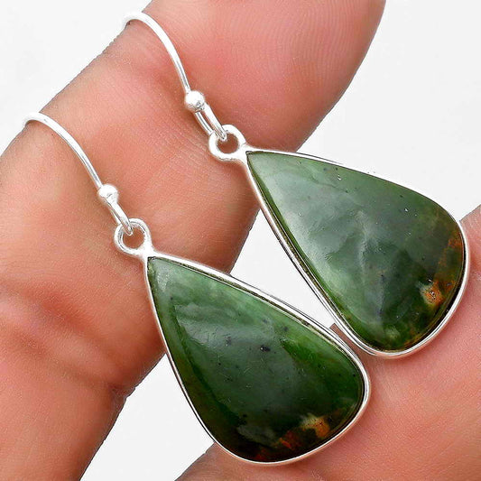 Natural Chrome Chalcedony Earrings E-1001 SDE69519