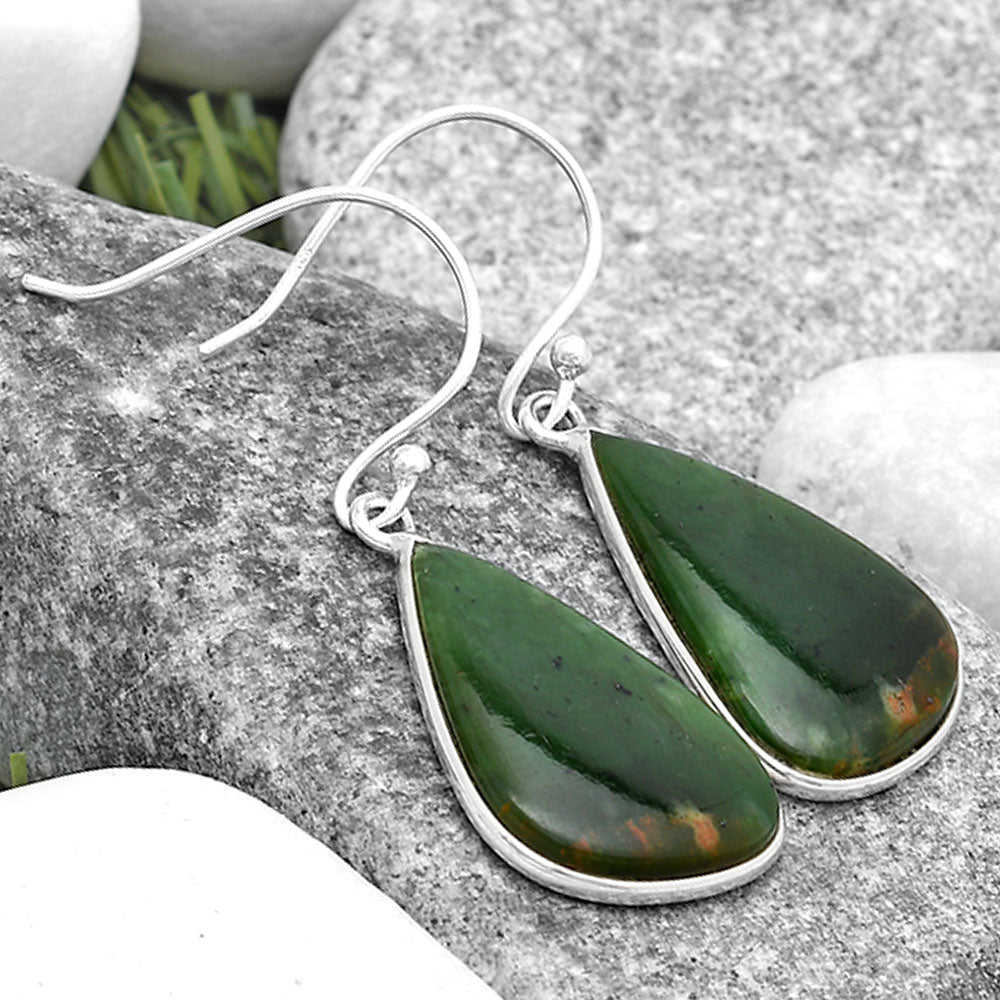 Natural Chrome Chalcedony Earrings E-1001 SDE69519