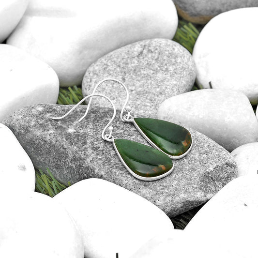 Natural Chrome Chalcedony Earrings E-1001 SDE69519