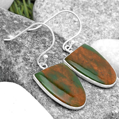 Natural Chrome Chalcedony Earrings E-1001 SDE69527