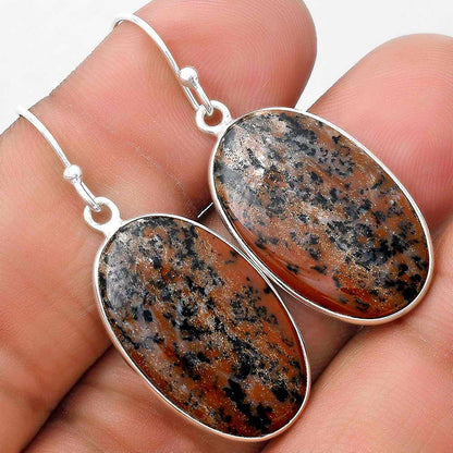Natural Russian Honey Dendrite Opal Earrings E-1001 SDE69541