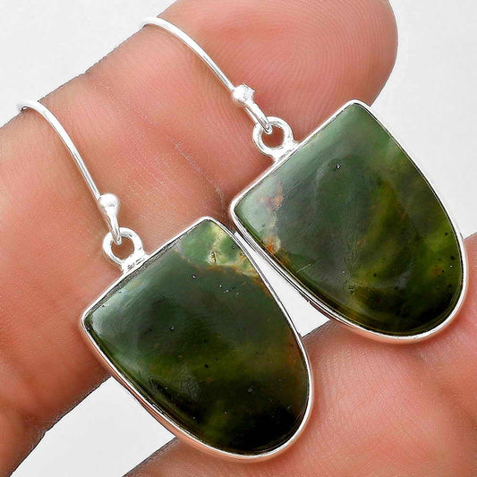 Natural Chrome Chalcedony Earrings E-1001 SDE69548
