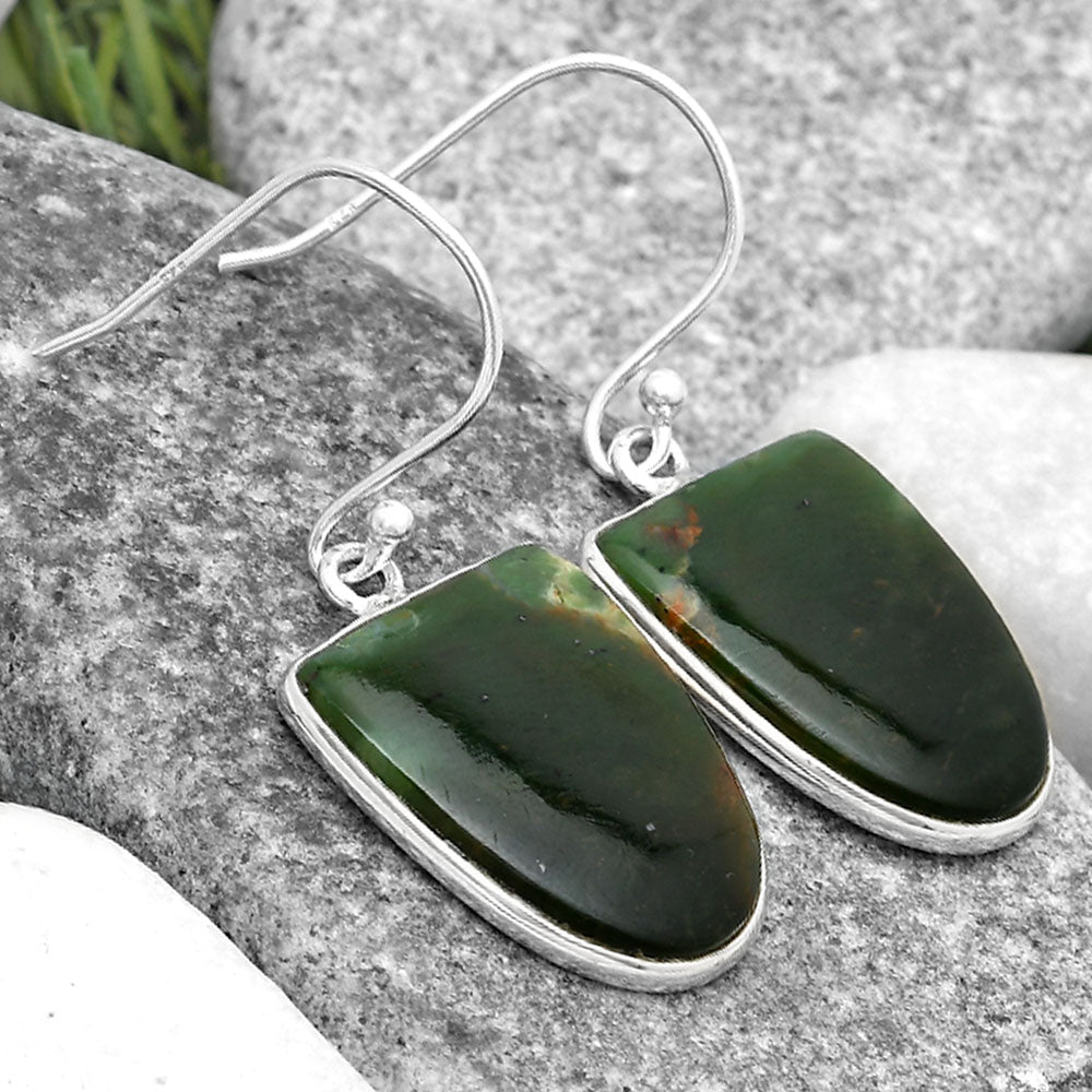 Natural Chrome Chalcedony Earrings E-1001 SDE69548