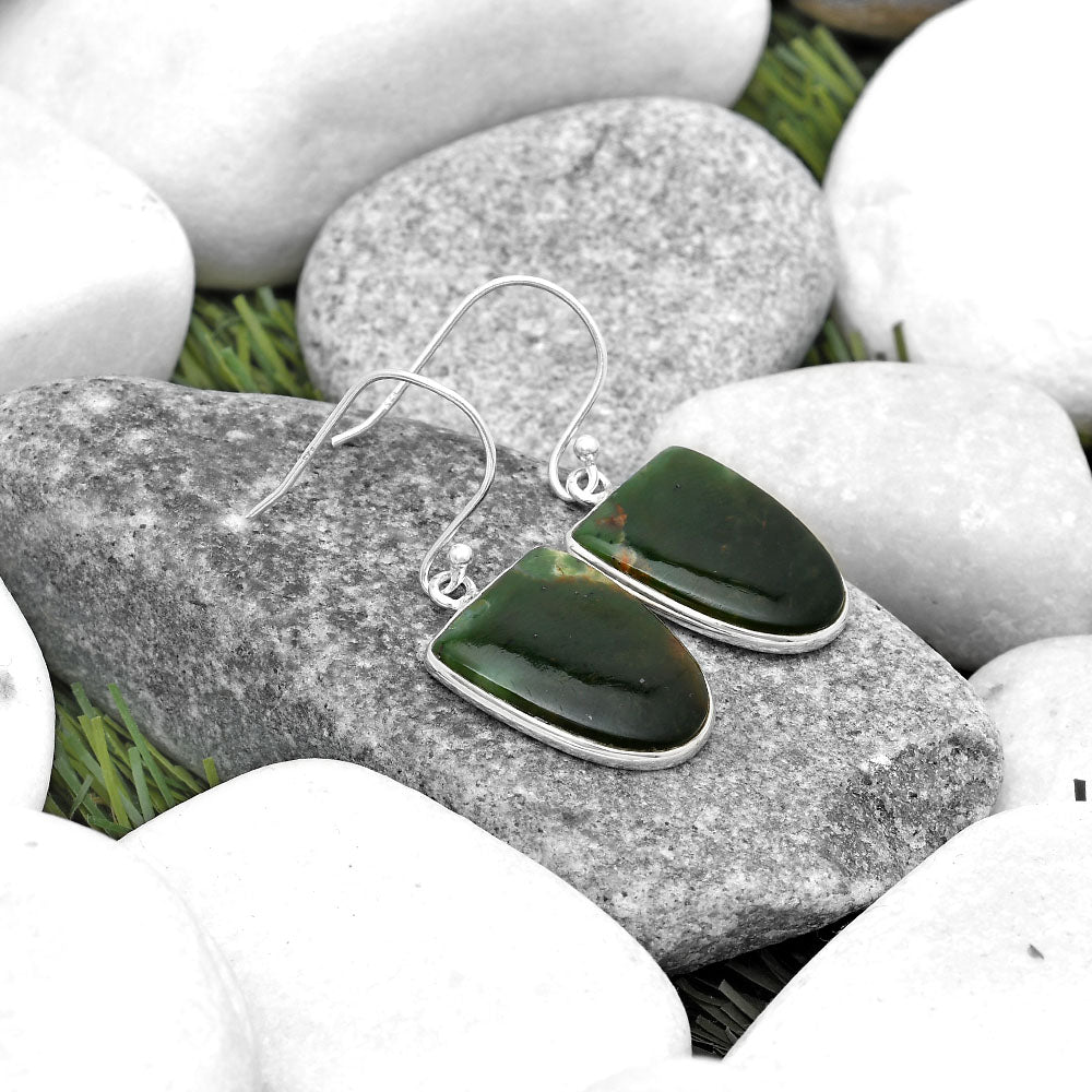 Natural Chrome Chalcedony Earrings E-1001 SDE69548