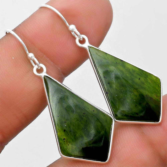 Natural Chrome Chalcedony Earrings E-1001 SDE69553