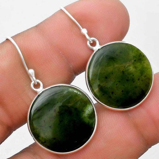 Natural Chrome Chalcedony Earrings E-1001 SDE69561