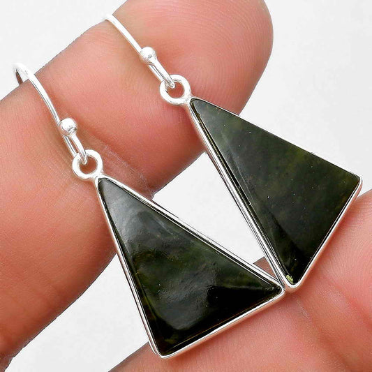 Natural Chrome Chalcedony Earrings E-1001 SDE69571