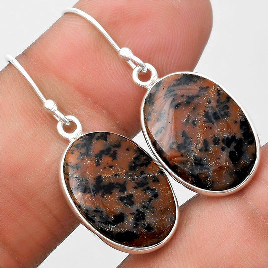 Natural Russian Honey Dendrite Opal Earrings E-1001 SDE69771