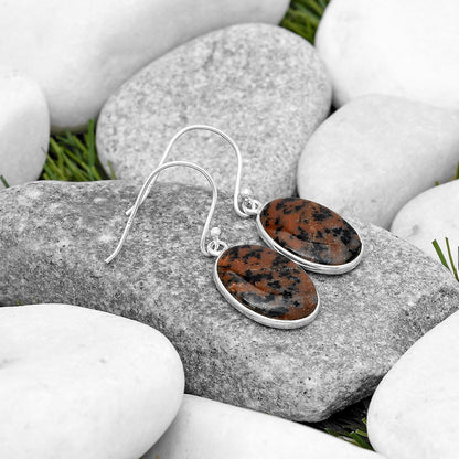 Natural Russian Honey Dendrite Opal Earrings E-1001 SDE69771