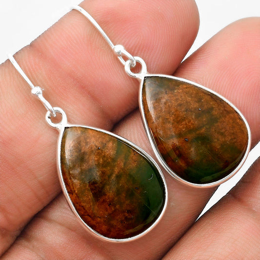 Natural Chrome Chalcedony Earrings E-1001 SDE69879