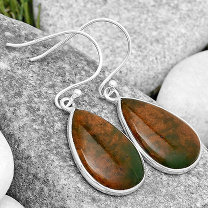 Natural Chrome Chalcedony Earrings E-1001 SDE69879