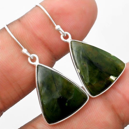 Natural Chrome Chalcedony Earrings E-1001 SDE69927