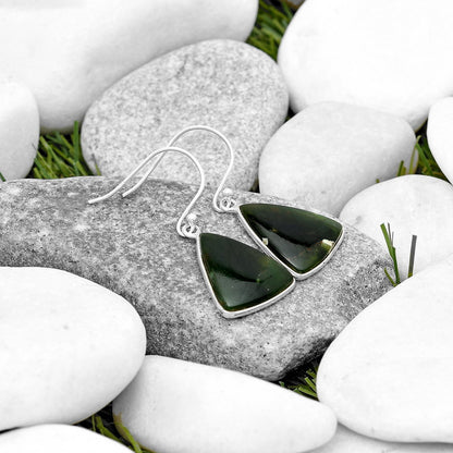 Natural Chrome Chalcedony Earrings E-1001 SDE69927