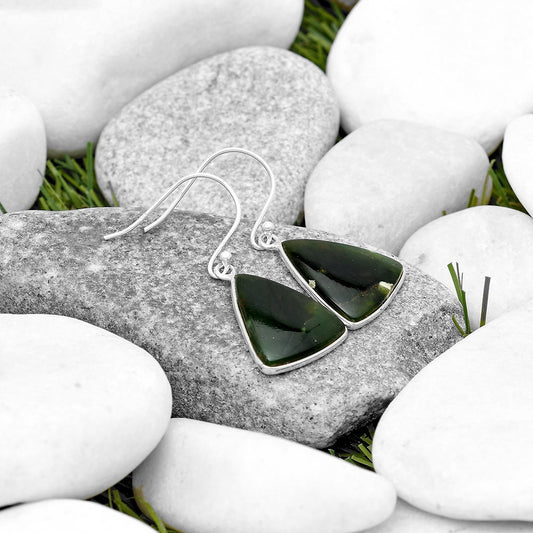 Natural Chrome Chalcedony Earrings E-1001 SDE69927