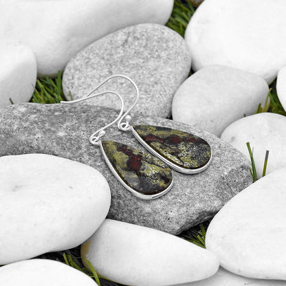 Dragon Blood Stone - South Africa Earrings E-1001 SDE69946