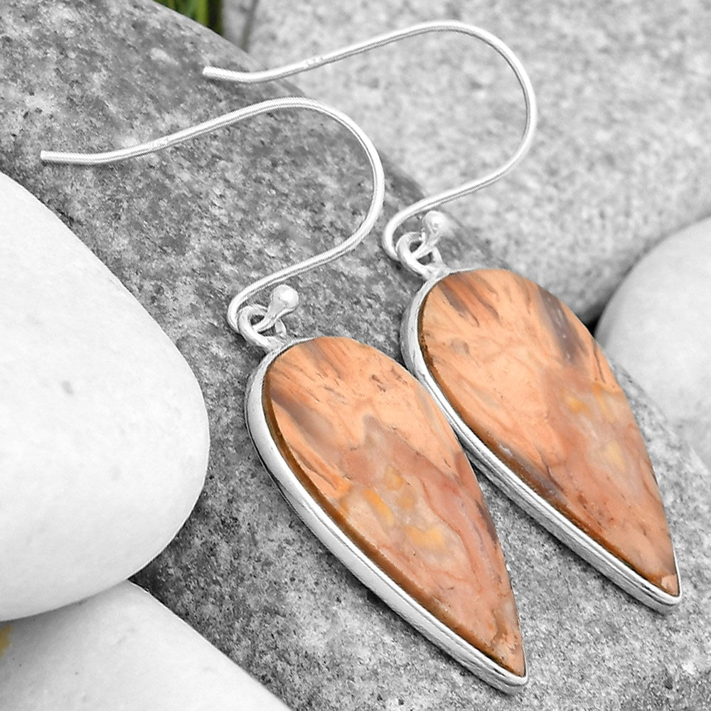 Natural Imperial Dedise Jasper Earrings E-1001 SDE69995