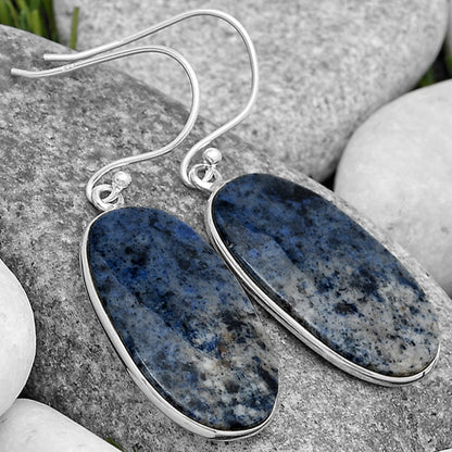 Natural Dumortierite Quartz Earrings E-1001 SDE70051