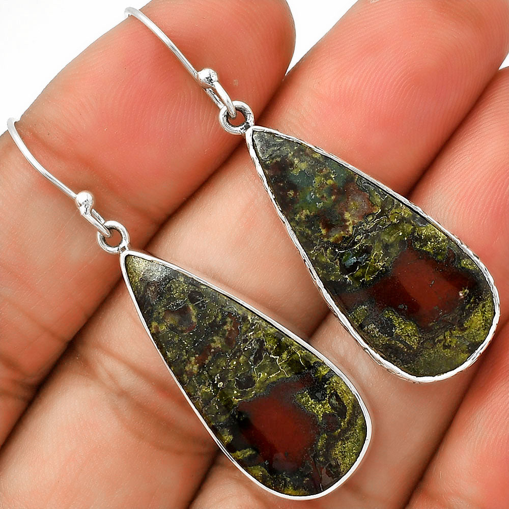 Dragon Blood Stone - South Africa Earrings E-1001 SDE70354