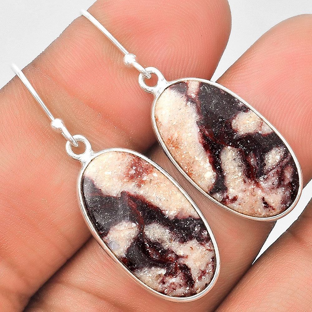 Natural Indian Blanket Jasper Earrings E-1001 SDE70402