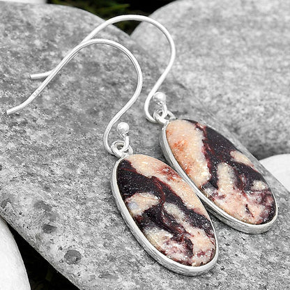 Natural Indian Blanket Jasper Earrings E-1001 SDE70402