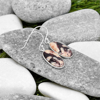 Natural Indian Blanket Jasper Earrings E-1001 SDE70402