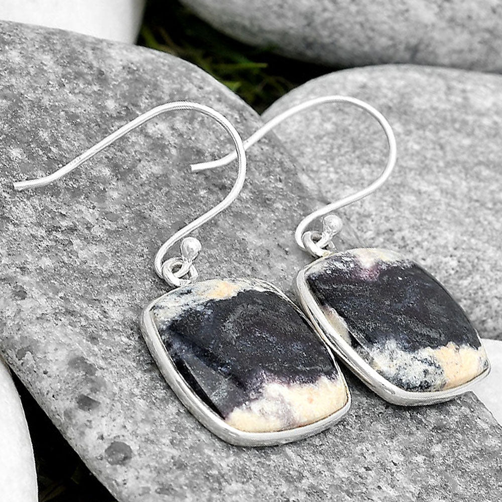 Natural Indian Blanket Jasper Earrings E-1001 SDE70418