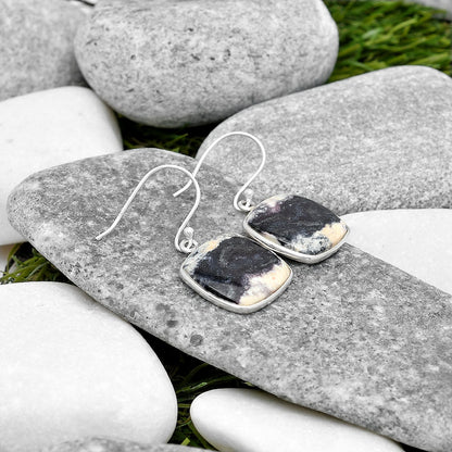 Natural Indian Blanket Jasper Earrings E-1001 SDE70418