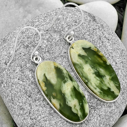 Natural Serpentine Earrings E-1001 SDE70451