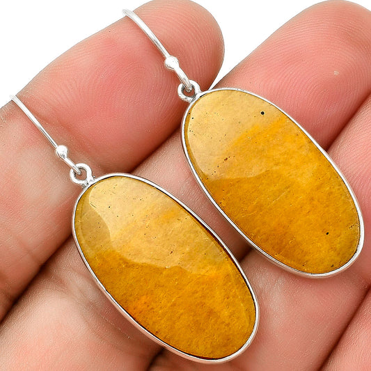 Natural Honey Aragonite Earrings E-1001 SDE70845