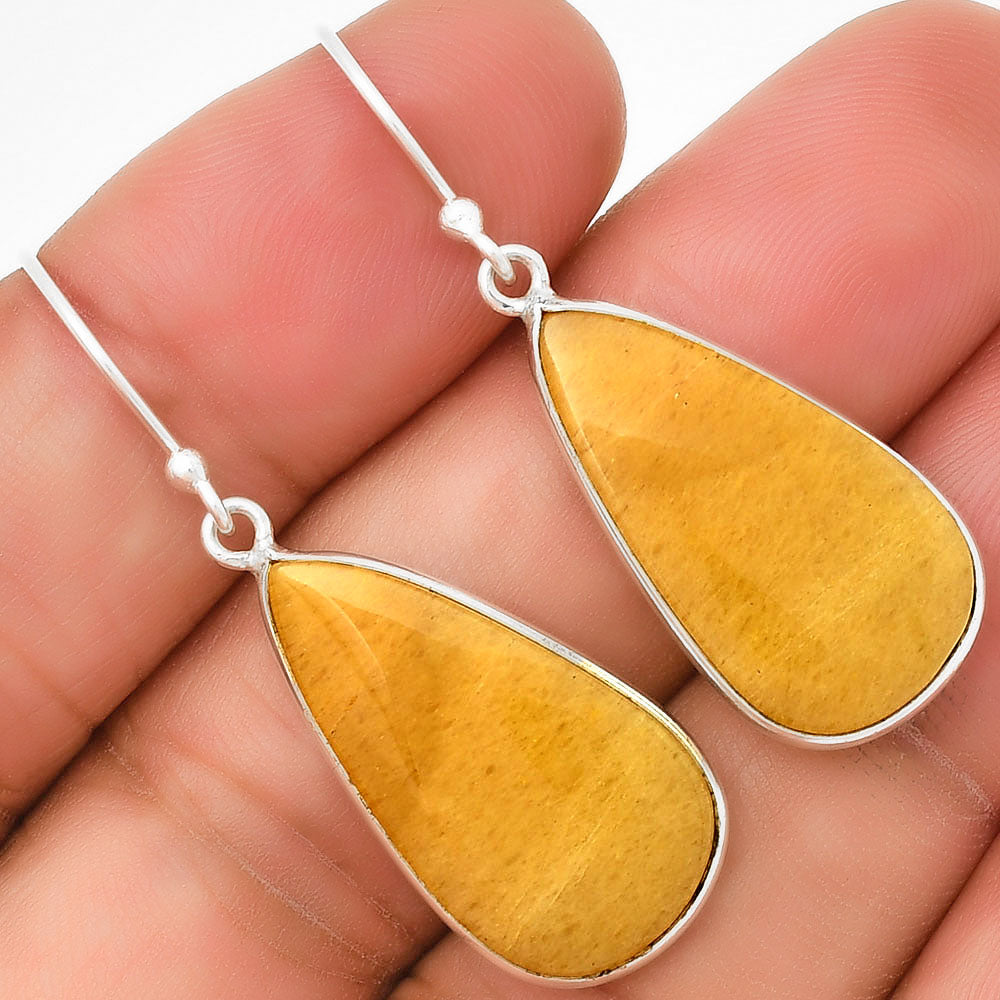 Natural Honey Aragonite Earrings E-1001 SDE71665