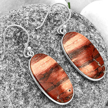 Natural Snake Skin Jasper Earrings E-1001 SDE74719