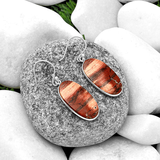 Natural Snake Skin Jasper Earrings E-1001 SDE74719