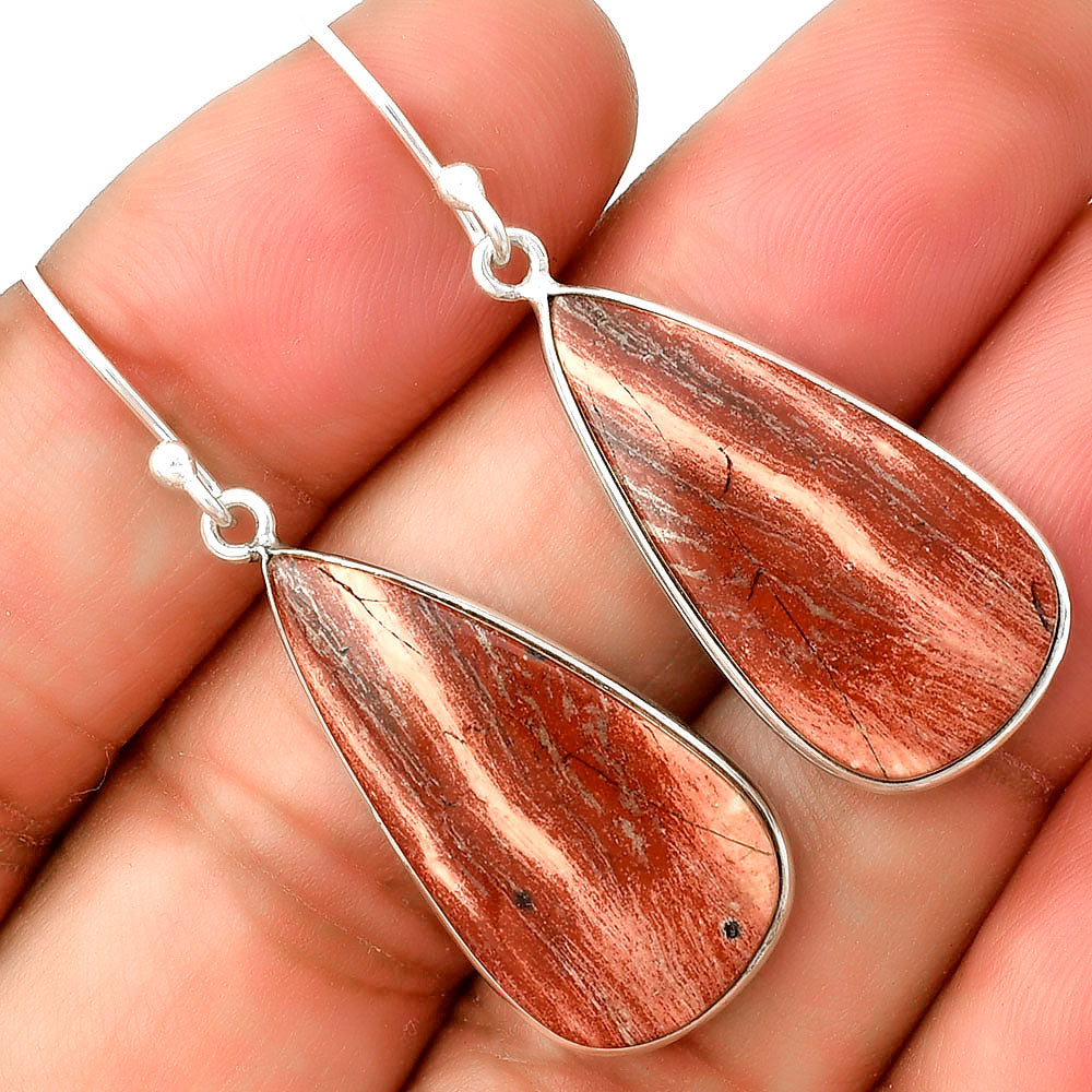 Natural Snake Skin Jasper Earrings E-1001 SDE74720