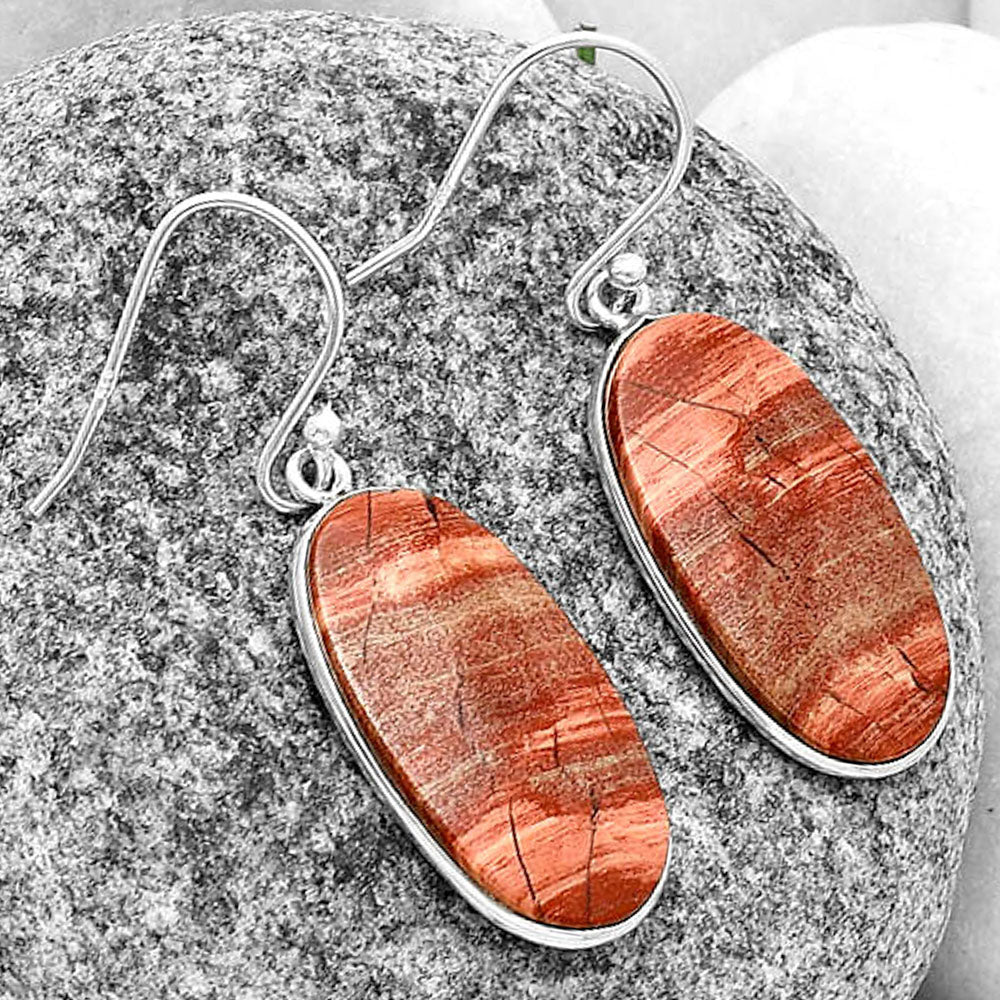 Natural Snake Skin Jasper Earrings E-1001 SDE74729