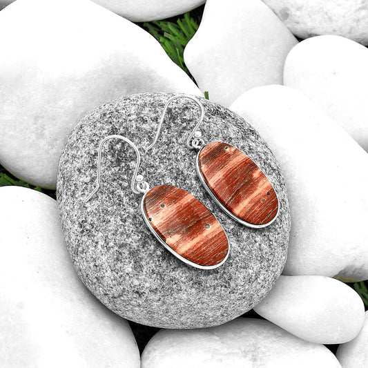 Natural Snake Skin Jasper Earrings E-1001 SDE74744