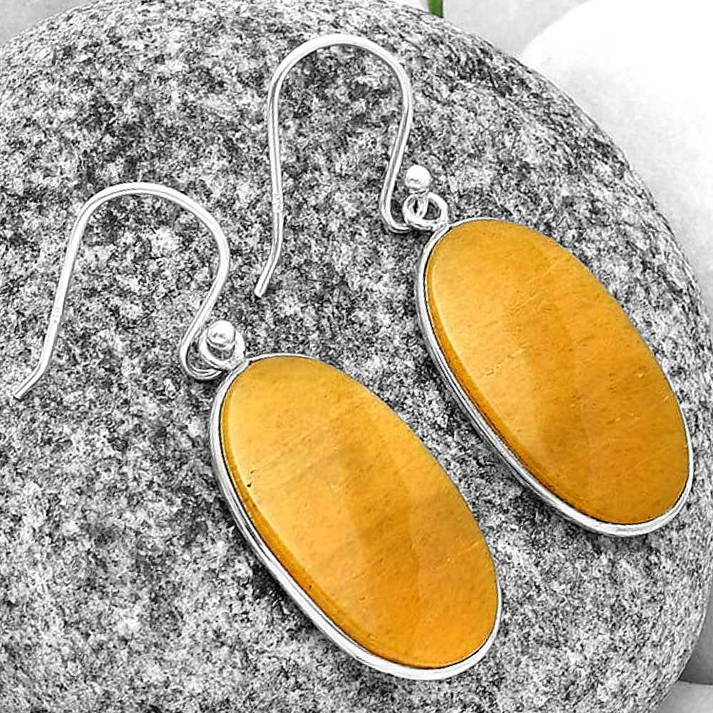 Natural Honey Aragonite Earrings E-1001 SDE74772