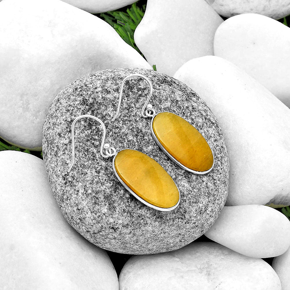 Natural Honey Aragonite Earrings E-1001 SDE74775