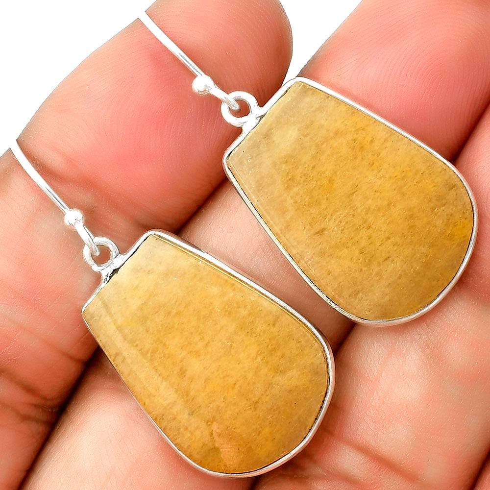 Natural Honey Aragonite Earrings E-1001 SDE74777