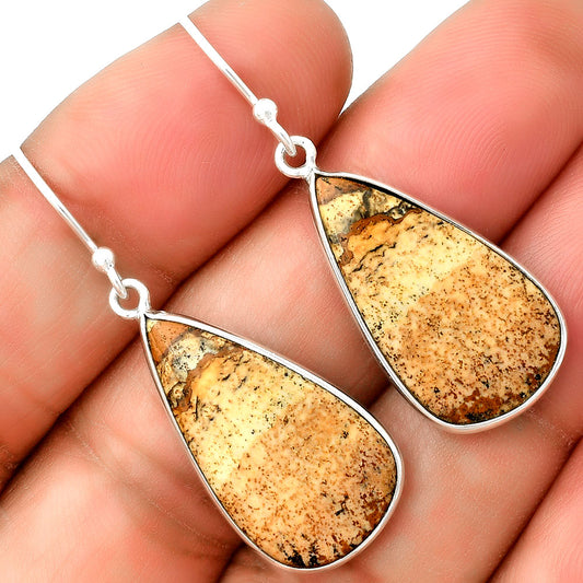 Natural Picture Jasper Earrings E-1001 SDE74824