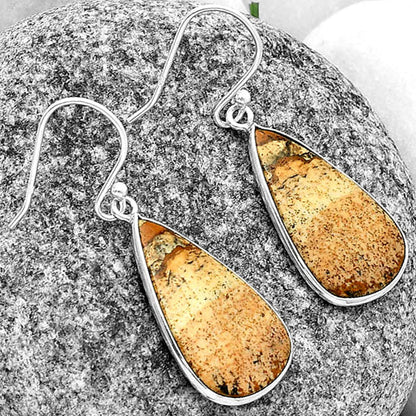 Natural Picture Jasper Earrings E-1001 SDE74824