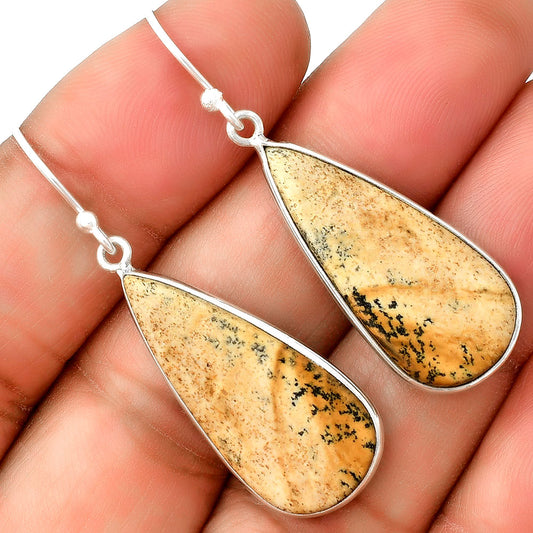 Natural Picture Jasper Earrings E-1001 SDE74827
