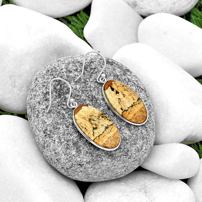 Natural Picture Jasper Earrings E-1001 SDE74835