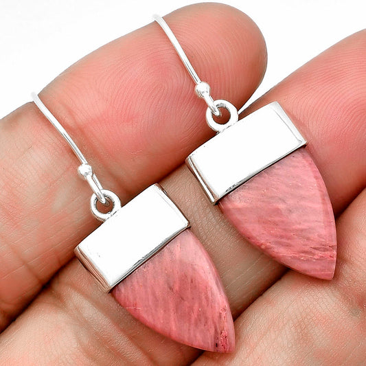 Natural Pink Tulip Quartz Earrings E-1239 SDE75420